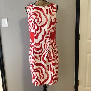 White & Red Large Rose print